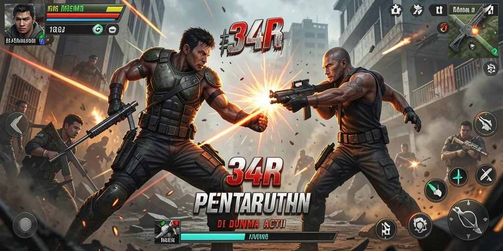 Tampilan gameplay menegangkan dari 34R