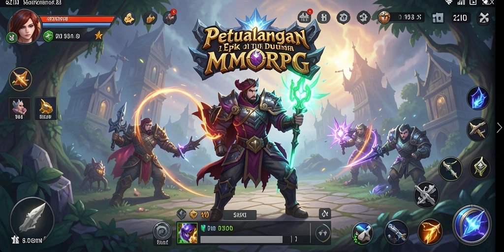 Screenshot gameplay 62IDN yang menunjukkan pertempuran epik.