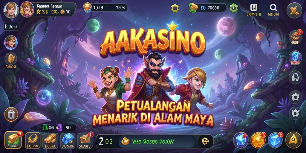 Tampilan menarik gameplay AAKASINO yang penuh petualangan.
