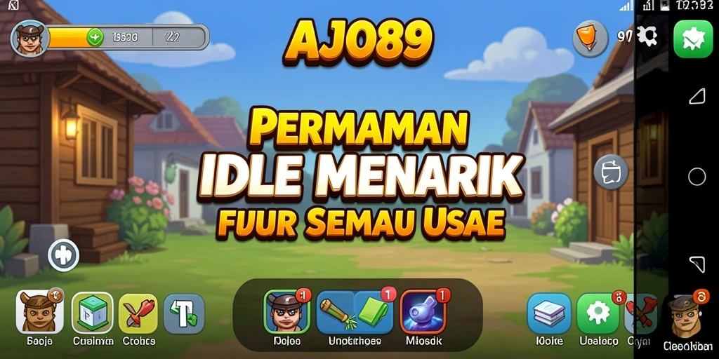 Tampilan gameplay AJO89 yang menampilkan inovasi Idle.