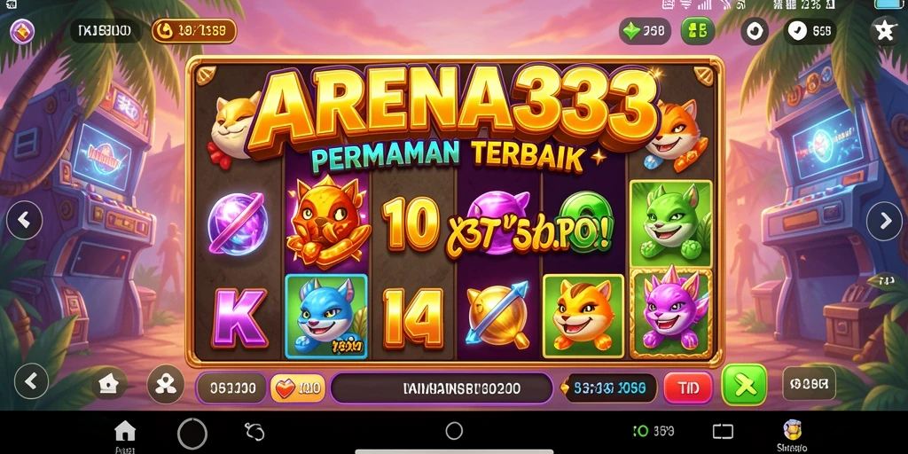 Tampilan gameplay menarik dari permainan Slot ARENA333.