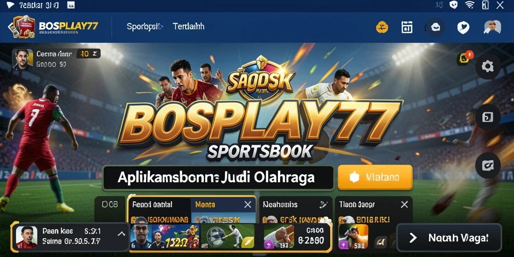 Tangkapan layar gameplay menampilkan interaksi taruhan langsung di BOSPLAY77.