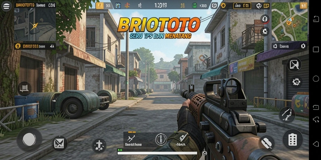 Tampilan gameplay seru dalam BRIOTOTO yang memacu adrenalin.
