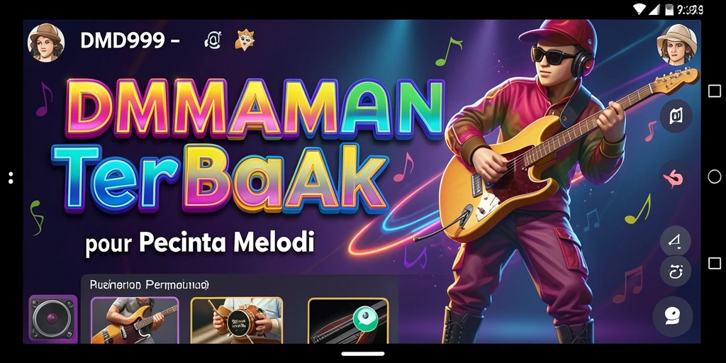 Tampilan gameplay DMD999 yang menarik saat menciptakan musik.