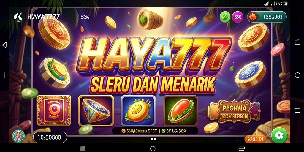 Gameplay HAYA777 dengan tampilan slot yang menarik dan interaktif.
