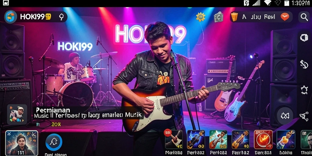 Screenshot HOKI99 menampilkan gameplay yang seru dengan irama musik yang dinamis.