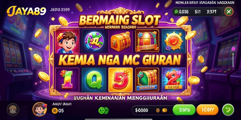 Tampilan gameplay menawan dari JAYA89 dengan mesin Slot yang seru.