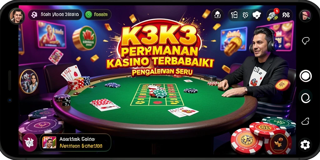 Tampilan gameplay K3K3 yang menawan dan interaktif.