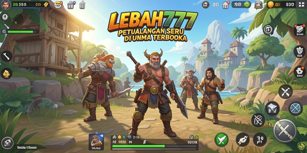 Tangkapan layar gameplay LEBAH777 yang menampilkan eksplorasi dunia terbuka.