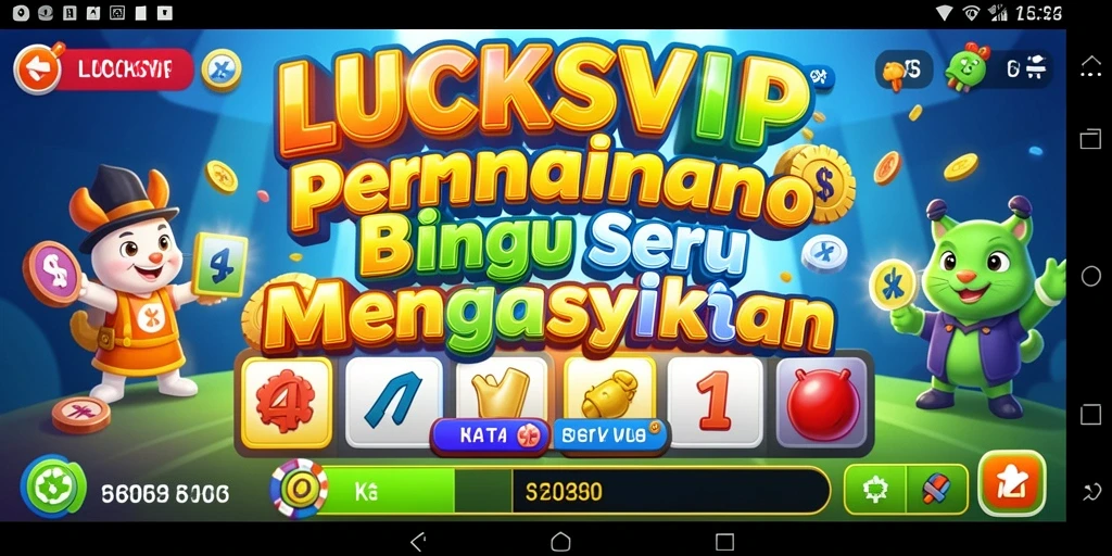 Tampilan gameplay menarik saat bermain LUCKSVIP Bingo.