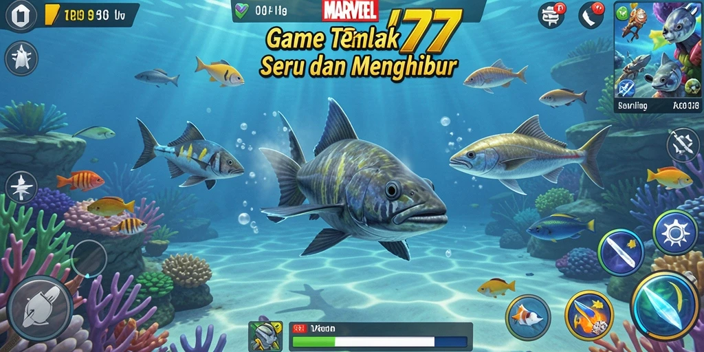 Tangkapan layar gameplay yang menampilkan aksi Tembak Ikan yang mendebarkan.