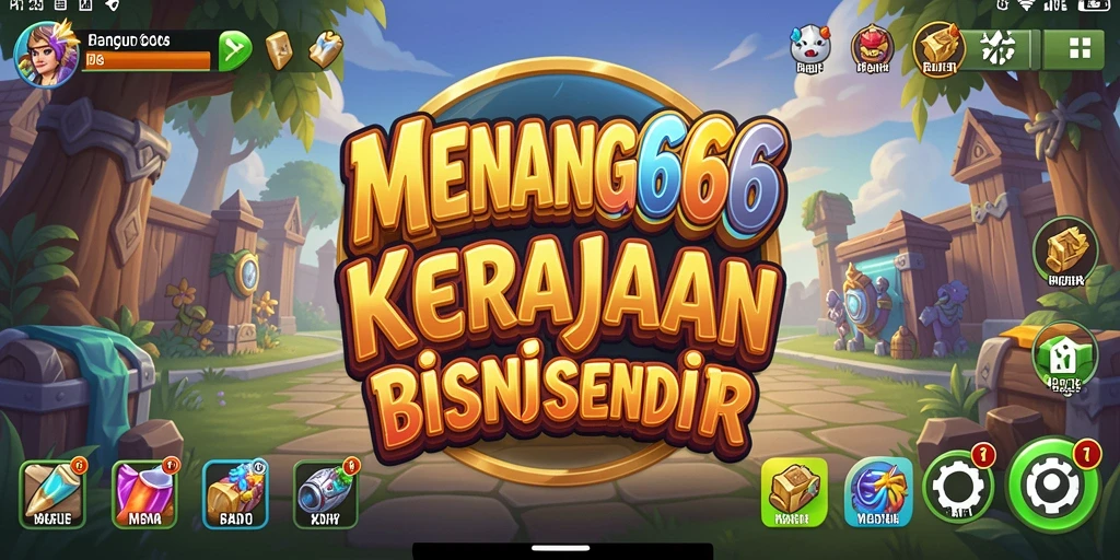 Tampilan gameplay MENANG666 saat membangun kerajaan bisnis.