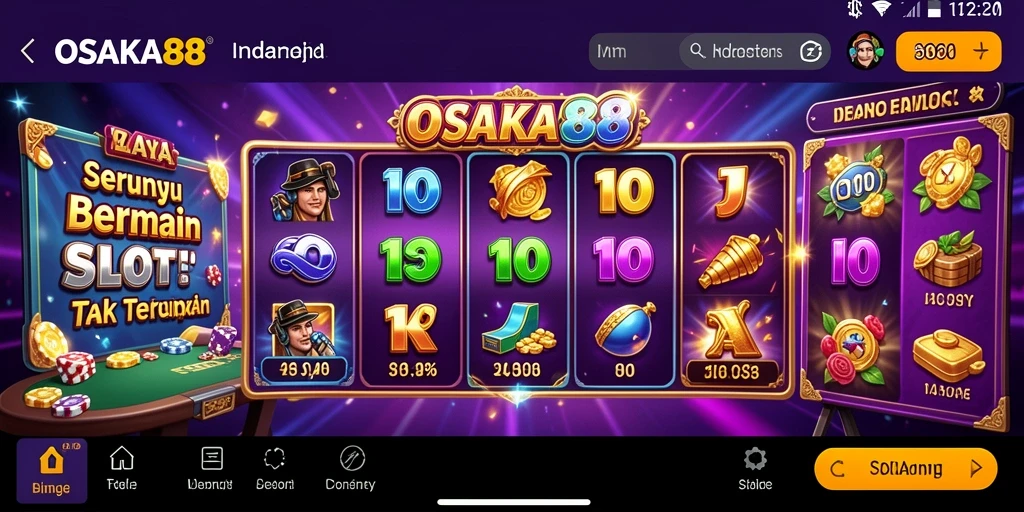 Tampilan gameplay OSAKA88 yang mengesankan dan penuh warna.