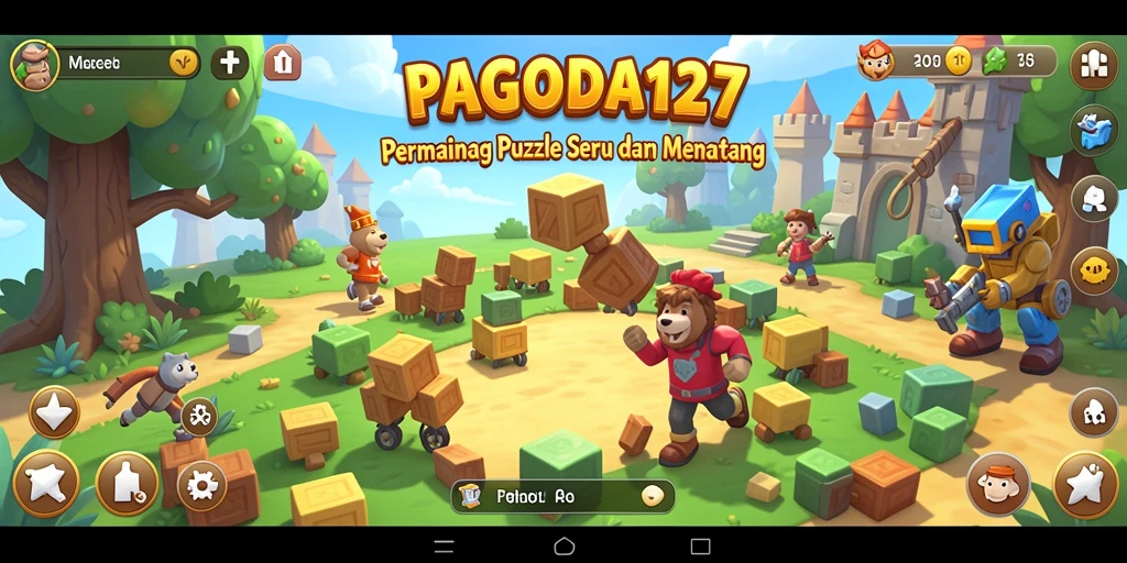 Screenshot gameplay menunjukkan tantangan menakjubkan dari PAGODA127.