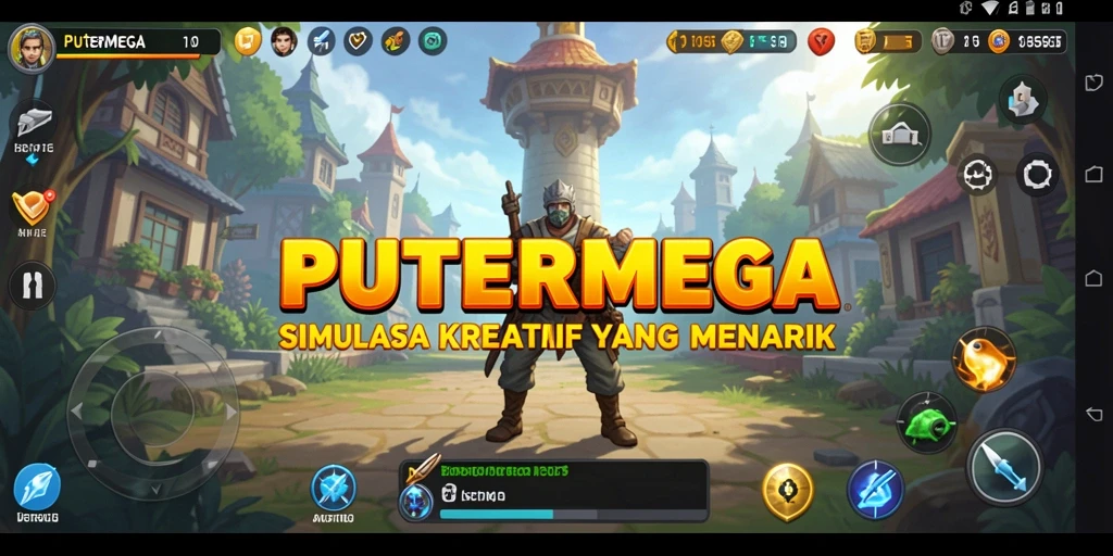 Gameplay PUTERMEGA yang menampilkan kreativitas dan desain.
