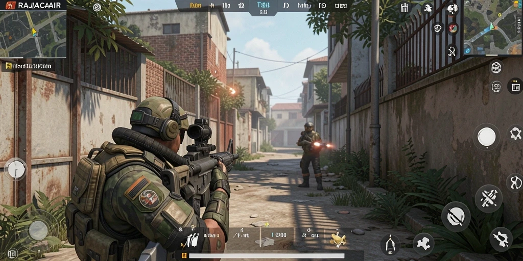Gameplay RAJACAIR yang seru dan penuh aksi FPS.