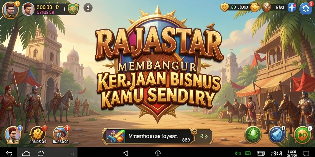 Tangkapan layar gameplay RAJASTAR, menampilkan manajemen bisnis yang mendetail.