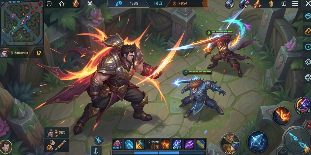 Tampilan gameplay seru dalam S9S9 yang penuh aksi.