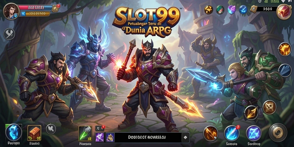 Tampilan menarik dari gameplay ARPG di SLOT99.