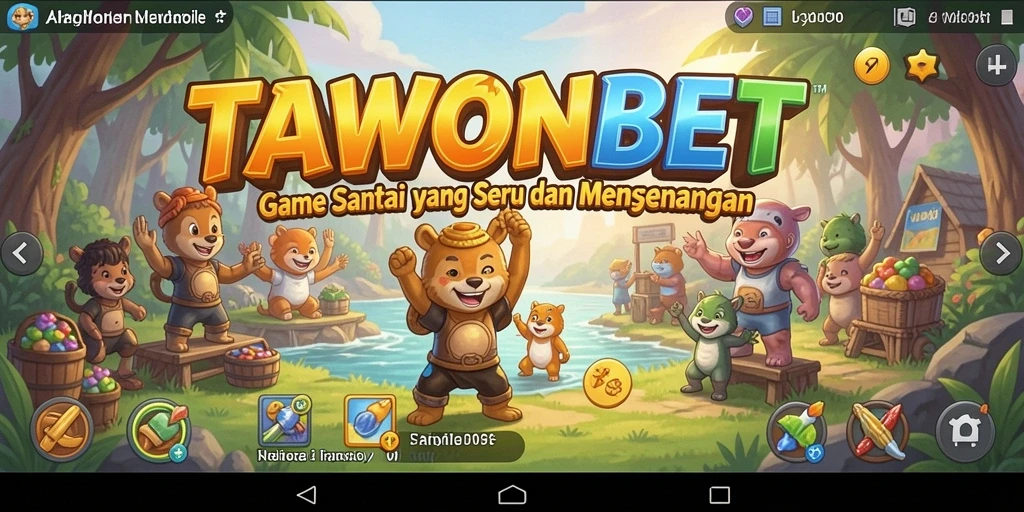 Tangkapan layar TAWONBET yang menunjukkan gameplay seru dan santai.