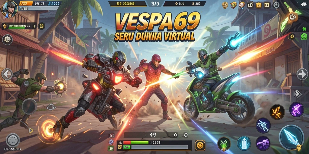 Gameplay seru VESPA69 dalam pertempuran duel yang intens.