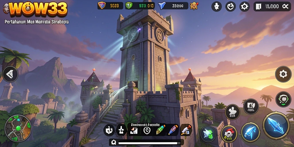 Gameplay menarik dari WOW33 dengan aksi menara menghancurkan musuh.