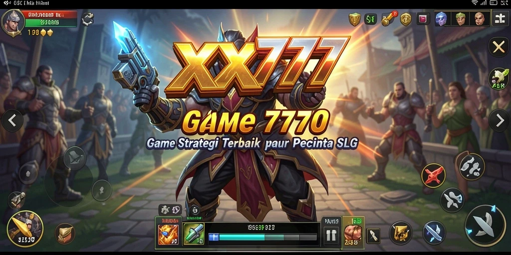 Gameplay seru dan strategis di XXX777 dengan pejuang dan bangunan megah.